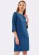 Сукня з трикотажу синьо-смарагдова з люрексом 5519c, 50