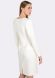 Сукня футляр з жакардової тканини білого кольору 5562, 42