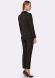 Жакет чорний з напіввовняної костюмної тканини зі вставками з екошкіри 3301, 46