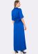Платье макси из вискозного шелка яркого синего цвета 5515, 42