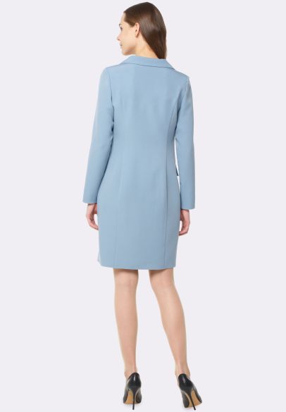 Сукня-жакет туманно-блакитного кольору 5636
