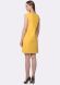 Жовта сукня-сарафан з екошкіри 5642c, 52