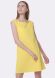 Яскраво-жовта сукня з льону вільного крою 5653, 52