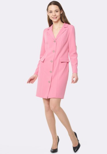 Платье-жакет ярко-розового цвета 5636p