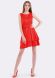 Червона сукня з двоярусною спідницею 5587k, 48