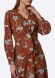 Платье с завязками по лифу флористический принт 5680, 42