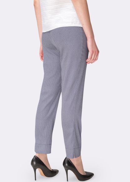 Сірі брюки з текстилю з еластаном довжина 7/8 з розрізами 7110