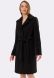 Класичне чорне пальто з відкладним коміром 4386, 42